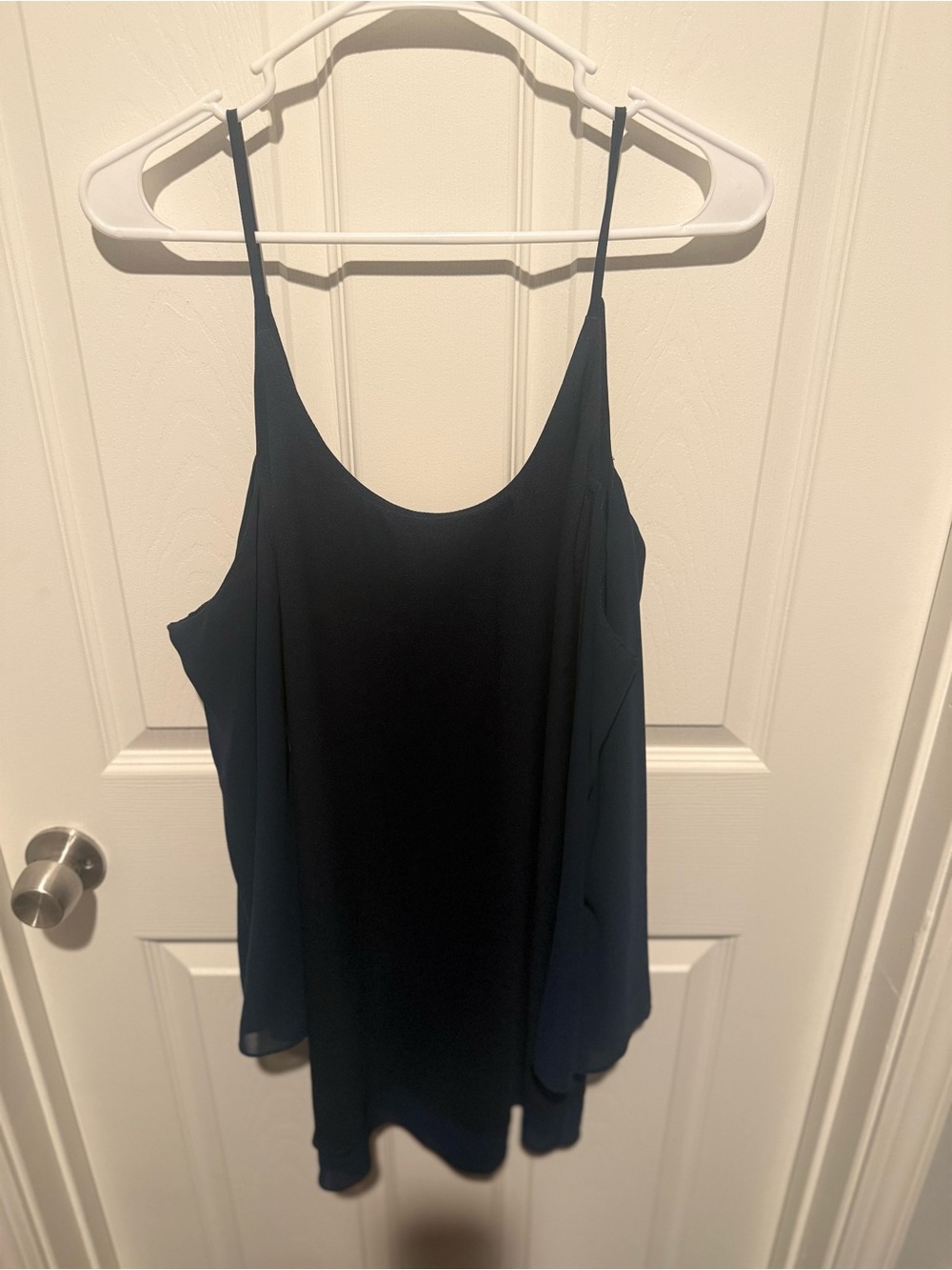 Lovers + Friends Navy Blue Spaghetti-Strap Mini Dress